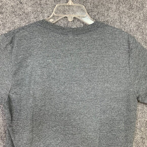 Gildan Activewear Text Tee Unisex Women M Gray “glass of wine . .” Cotton Blend - Picture 8 of 8